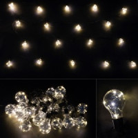 Гирлянда уличная «Лампочка» 100LED, 9,5м + 1,5м шнур, IP44 Волшебная страна