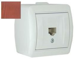 Lezard Ната роз. телеф. ОУ 1 мест. вишня (RJ11) (корпус PC) 710-0600-137