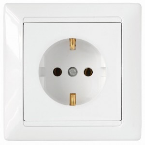 Bylectrica СТИЛЬ роз. 1 мест. СУ земля, безвинт. зажим, белый (РС16-315)