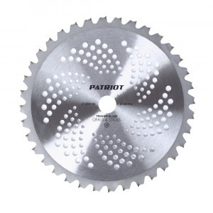 PATRIOT Нож TBM-36, (D=255x25.4мм, 36 твердосплавных зубьев, 809115221