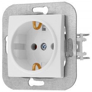 Bylectrica УЮТ мех. розетки земля, белый, (РС16-530)