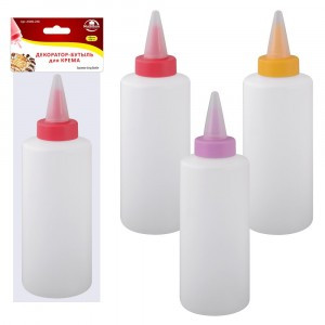 Декоратор-бутыль д/крема, 550мл (кратность 6шт!!!), пластик AN80-238  Мультидом