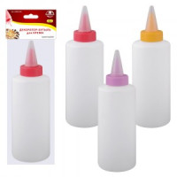 Декоратор-бутыль д/крема, 550мл (кратность 6шт!!!), пластик AN80-238  Мультидом