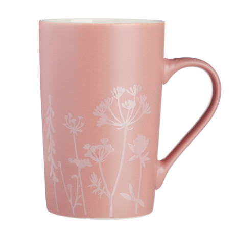 MILLIMI Кружево Кружка 380мл, фарфор, 4 дизайна