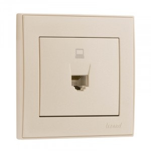 Lezard RAIN роз. компьют. СУ 1 мест. крем (корпус PC) 703-0303-139