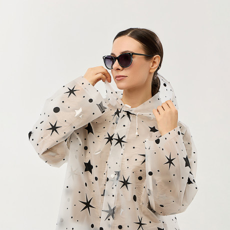 Дождевик "Звезды" тм INBLOOM, 105х62см, 110мкм, EVA