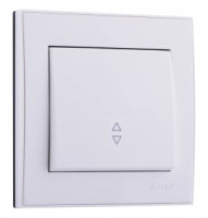 Lezard RAIN выкл. прох. СУ 1 кл. бел. (корпус PC) 703-0202-105