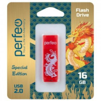 Флэш-диск USB 16GB Perfeo C04 Red Phoenix