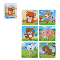 ХОББИХИТ Набор для творчества &quot;Пазл-раскраска&quot; 6 штук, 16,5х2,3х20см, картон, 2 дизайна