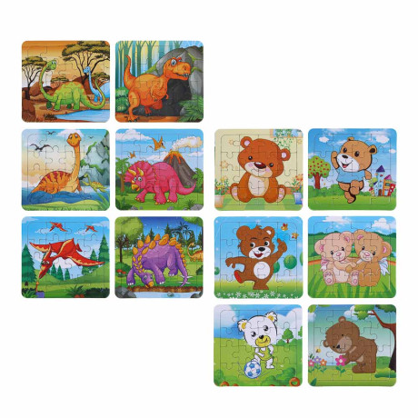 ХОББИХИТ Набор для творчества "Пазл-раскраска" 6 штук, 16,5х2,3х20см, картон, 2 дизайна