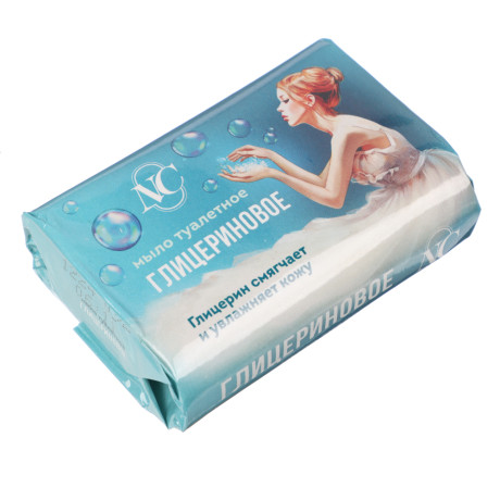 Мыло твердое туалетное Невская косметика Глицериновое, б/у, 90г
