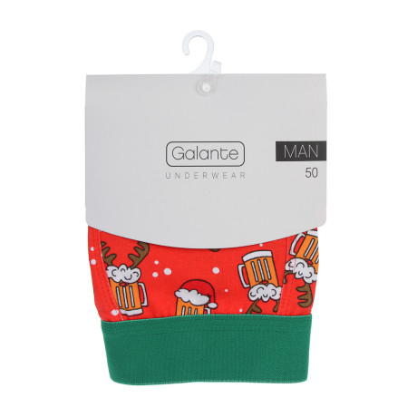 GALANTE Трусы-боксеры мужские с принтом р.50, 95%хлопок, 5%спандекс, разноцветные, НГ2026-1