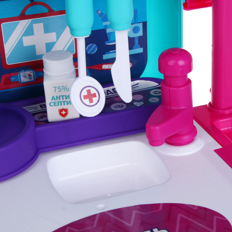 ИГРОЛЕНД Игровой набор доктора в чемодане, PP, картон, 24х13х31 см