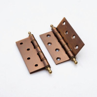 Петля под врезку РЕНЦ 100*75*2,5, 4 подшип. с колп., кофе IN100-4BB CH CF(2шт)