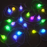 СНОУ БУМ Гирлянда эл. вьюн 9м, 40LED, шар 1,6см, мульти в диоде/RGRB, перелив, ПВХ прозрачный, 220В