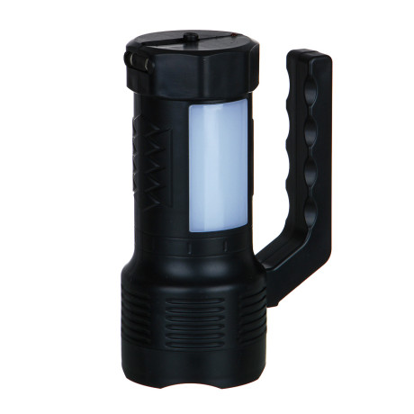 ЕРМАК Фонарь прожектор, 1 СОВ + LED, 800мАч, вилка 220В, 62х91х145 мм, 2 режима, пластик