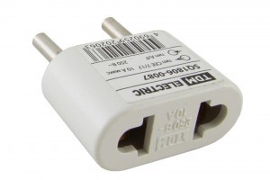 TDM сет. вилка-переходник (адаптер) плоская евро 10А белая ITEC (50!) SQ1806-0087