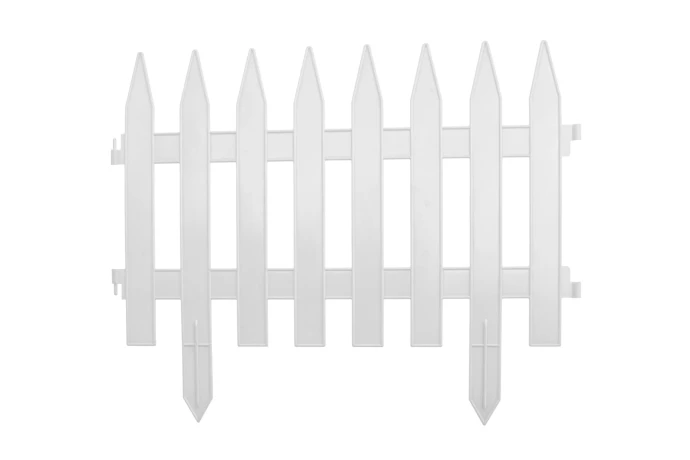 Забор декоративный "Рейка", 28 х 300 см, белый, Palisad
