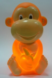 Ночник Космос на батарейкаx детский KOCNL-EL106 "Обезьянка" 1LED 6*10см LED жёлтый (3xLR44 в компл)