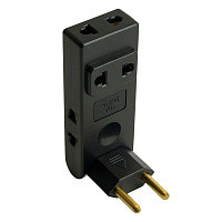 STEKKER Разветвитель сетевой плоский поворотный 4-местный 10А 20х137х35 черный ADP10-24-22 50070