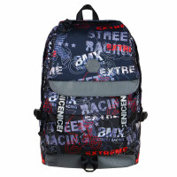 Рюкзак подростковый, 45x30x18см, &quot;Экстрим стрит&quot;, 1 отд., 2 карм., клапан на застеж., бок.утяжки, ПЭ