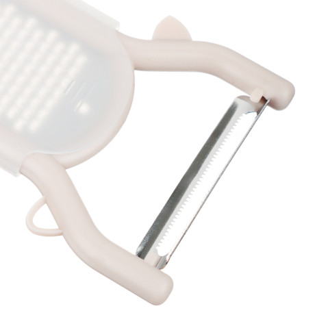 SATOSHI Пиллер для чистки овощей с теркой, горизонтальное лезвие, нерж.сталь