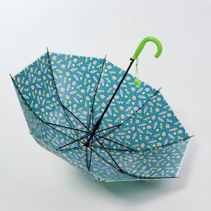 Зонт-трость, детский, POE, пластик, сплав, 50см, 8 спиц, космос зеленый, МП-3