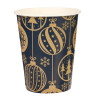 Набор бумажных стаканов Золотые шарики, 6 шт*250 мл