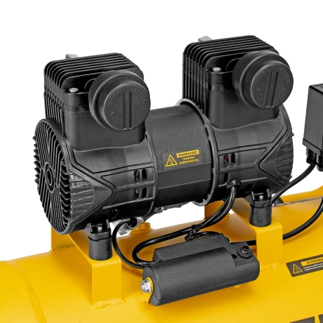 Компрессор безмасл. малошумный DLP-1500/50, 1,5 кВт,50 л, 2850 об/мин, 250 л/мин Denzel