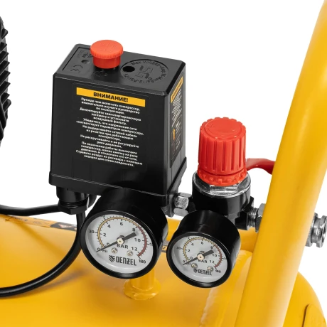 Компрессор безмасл. малошумный DLP-1500/50, 1,5 кВт,50 л, 2850 об/мин, 250 л/мин Denzel