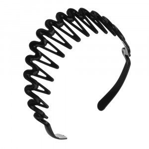 ЮНИLOOK Ободок для волос, 3,5см, пластик, черный, ACS-39