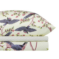 PROVANCE Birds Комплект постельного белья 2 (4 предмета), поплин, 100% хлопок