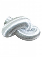 TDM воздуховод вент. труба гофр. алюмин. d=130 сжат. 0.6м, раст. 3м,толщ. 80мкм (20!) (РФ) SQ1807-03