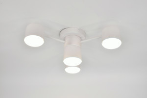 General Люстра 4GX53 50W 450х135 230V белый, металл Стеллар без пульта IP20 662343