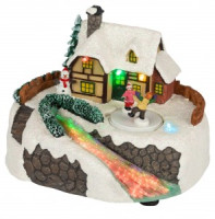 ЭРА фигура новогодняя Деревня, мультиколор, 3хАА, 16х13х12 EFIS-S02 IP20  60481