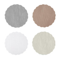 Набор противоскользящих салфеток тм VETTA, 4шт, ПВХ, d32см, 4 цвета