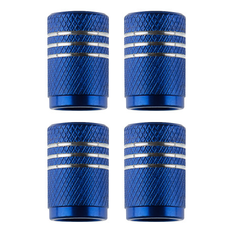 ЕРМАК Набор заглушек ниппеля 4шт. алюминиевый, универсальный, синий