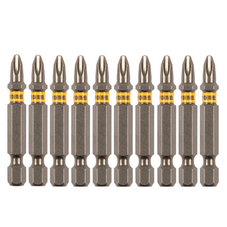 Бита PH2х50, сталь S2, шестигранный профиль, 10 шт. Е 6,3 Denzel