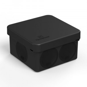 Промрукав кор. распред. двухкомп. ОУ 70х70х40 6гермов.(мягк.мембр)ПМ HF,ЧЕРН 150шт IP66 60-0200-9005