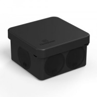 Промрукав кор. распред. двухкомп. ОУ 70х70х40 6гермов.(мягк.мембр)ПМ HF,ЧЕРН 150шт IP66 60-0200-9005