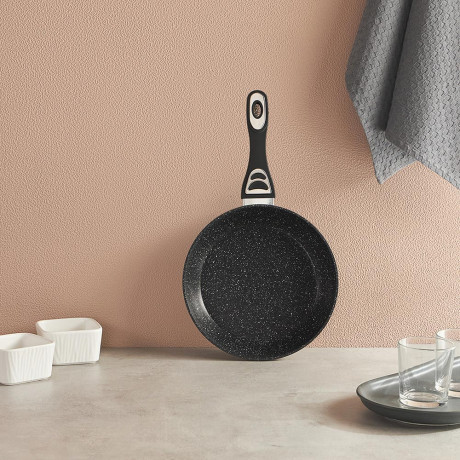 SATOSHI Танто Сковорода литая d24см, антипригарное покрытие Мрамор, индукция