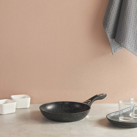 SATOSHI Танто Сковорода литая d24см, антипригарное покрытие Мрамор, индукция