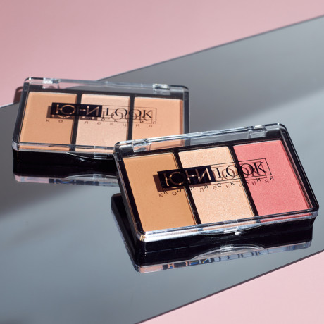 ЮНИLOOK Набор для контуринга 3 в 1, 11гр, 2 тона, НК-21