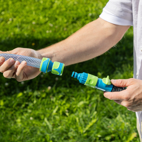 Шланг поливочный прозрачный армированный 3-х слойный, 3/4", 50 м Palisad