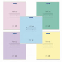 Тетрадь 18 л. BRAUBERG &quot;КЛАССИКА NEW&quot; клетка, обложка картон, АССОРТИ (5 видов), 105695