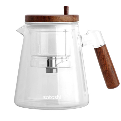 Чайник заварочный тм SATOSHI 900 мл Гунфу, с деревянной крышкой