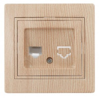 ЭРА Intro Plano роз. комп., СУ 1 мест. RJ45, сосна 1-303-11,Б0030089