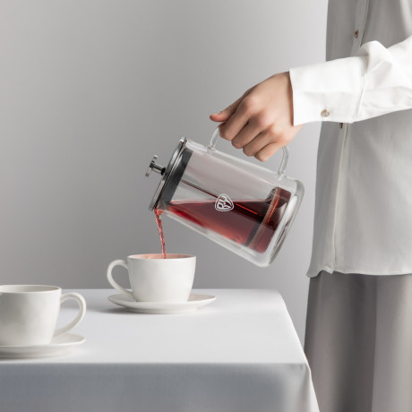 BY COLLECTION Френч-пресс 600мл, жаропрочное стекло, двойные стенки