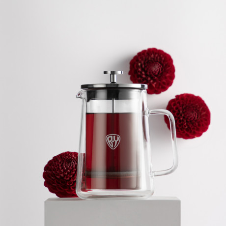 BY COLLECTION Френч-пресс 600мл, жаропрочное стекло, двойные стенки