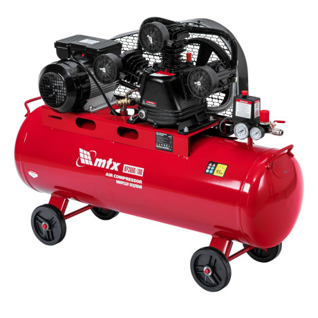 Компрессор воздушный ременный привод КР3000/100 3,0 кВт, 100 литров, 510 л/мин МТХ